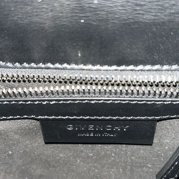 Authentic Givenchy Black Leather Top Handle Crossbody Mini Bag - Picture 9 of 17